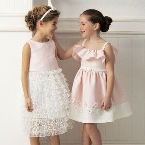 Mama Luma Pretty in Pink Boiutique Designer Girls Dress  sz 5/6 NWT